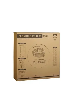 Conduit Ø80mm PPTL flexible 50M- UBBINK - 330054 - (X50) Paiement Sécurisé