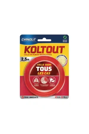 Ruban adhésif double face KOLTOUT EXPRESS- AC MARCA IDEAL - 33507242 Nouvel Arrivage