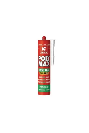 Livraison Express Mastic d'étanchéité POLY MAX® FIX&SEAL EXPRESS Blanc 435G- GRIFFON - 6150450
