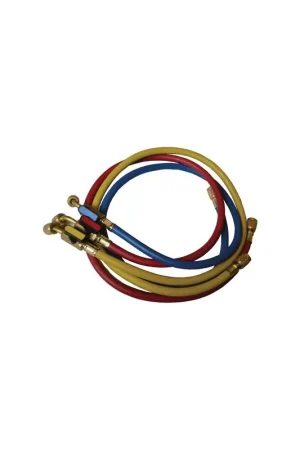 Jeu de 3 flexibles R410A FF 1/4" x 5/16" SAE avec vannes- GALAXAIR - SA-CT360-410 Prix Promo