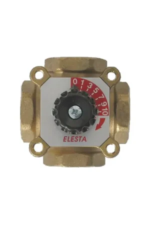 Dernier Modèle Vanne 4 voies à secteur taraudée en laiton F3/4"- E.R.E REGULATION - H4MG20-4