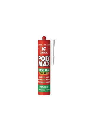 Mastic d'étanchéité POLY MAX® FIX&SEAL EXPRESS Gris 300G- GRIFFON - 6307750 Prix Bas