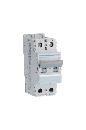 Disjoncteur 2P 6-10kA courbe D-25A- HAGER - NGN225 Seulement Aujourd'hui