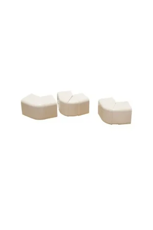 Angle extérieur réglable 80x60 blanc crème 9001- DIFF - 807704 - (X6) Livraison Express