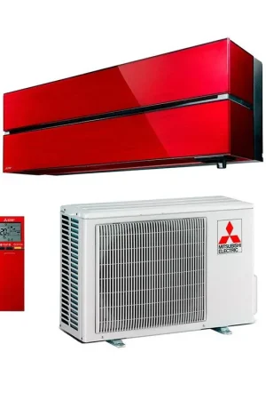 Climatiseur Mural Mitsubishi Design Premium MSZ-LN25VG3R + MUZ-LN25VG3 Rouge MelCloud Wifi Vente Directe