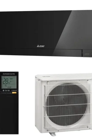 Climatiseur Mural Mitsubishi Design MSZ-EF42VGKB + MUZ-EF42VG Noir MelCloud Wifi Commander Vite