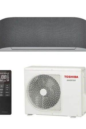 Climatiseur Mural Toshiba Haori RAS-B13N4KVRG-E + RAS-13J2AVSG-E Anthracite Home AC Control Wifi Authentique