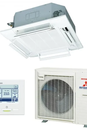 Mitsubishi Heavy Industires FDT125VH + FDC125VNX-W Cassette 950x950 Hyper Inverter Monophasé Super Prix