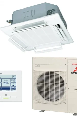 Mitsubishi Heavy Industires FDT100VH + FDC100VNA-W Cassette Smart 950x950 Monophasé Bon Marché