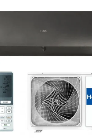 Soldes Climatiseur Mural Haier Flexis Plus AS25S2SF1FA-BH + 1U25S2SM1FA Noir WiFi hOn