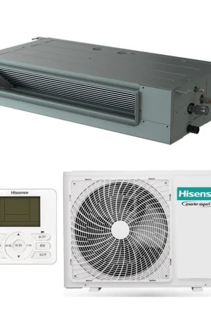 Achat Immédiat Hisense ADT35UX4RBL8 + AUW35U4RS8 Gainable Turbo Inverter Basse Pression