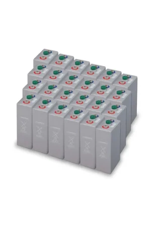 Promotion Saisonnière Parc de batteries opzv Hoppecke OPzV 250 - 250Ah 48V 12kWh – 1500 cycles à 80 % DoD