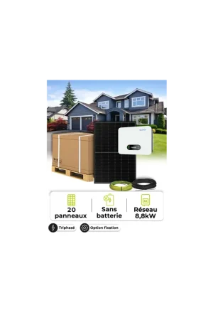 Offre Spéciale Kit Solaire Autoconsommation / Réinjection 9,0 kWc – Tri 8,8 kVA – sans stockage