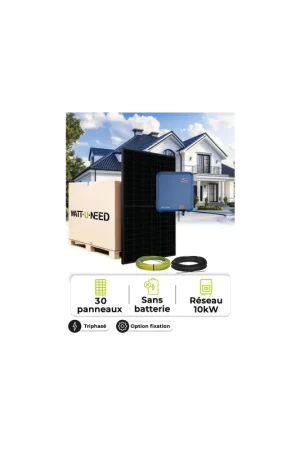 Kit Solaire Autoconsommation / Réinjection 13,5 kWc – Tri 10,0 kVA – sans stockage Marque
