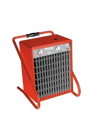 Radiateur Soufflant Aérotherme 15kW FRICO Chauffage Industriel Électrique Mobile Tiger P153 400V Rouge - P153 - NEUF Authentique