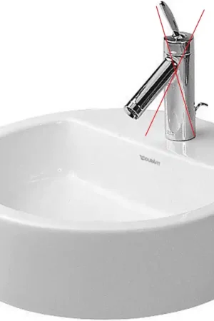 Vasque Lavabo Céramique à Poser DURAVIT Philippe Starck 48cm avec Trou pour Robinetterie - 0446480000 - NEUVE Nouvelle Collection