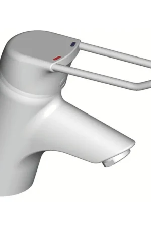 Prix Bas Mitigeur de Lavabo PORCHER Okyris 2 Clinic Chromé avec Manette Ajourée et Vidage en Métal - D2395AA - NEUF