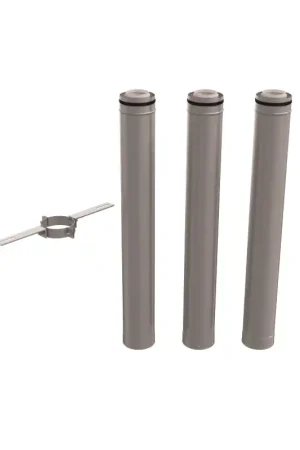 Meilleur Choix Kit 3CEp Condensation Concentrique UBBINK D80/130mm PPtl/Acier Hauteur 3m - 330684 - NEUF