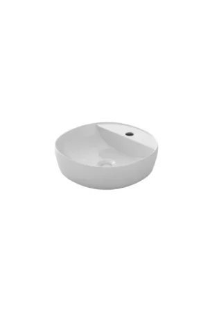 Vasque Lavabo à Poser Ronde FUXSABANY Diamètre 40cm Céramique Blanc Brillant - FINO OC40 - NEUVE Prix Promo
