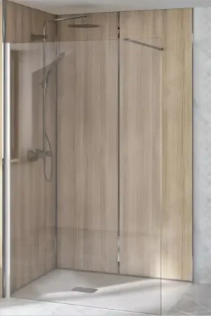 Top Vente Paroi de Douche Fixe KINEDO Supra Solo 190x80cm Profilé Blanc - PA5231BTN - NEUVE