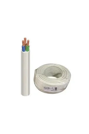Couronne 50m de Câble Électrique H05 VV-F 4GO,75 Blanc - 411592C - NEUVE Marque
