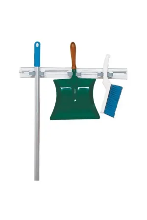 Support Mural à Fixer 50cm SPARTEX 3 Anneaux Coulissants Pour Balais - 845509 - NEUF Nouvel Arrivage
