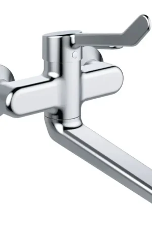 Acheter En Ligne Mitigeur Mural Chromé PORCHER Okyris Pro Manette Allongée Chromé - D2480AA - NEUF