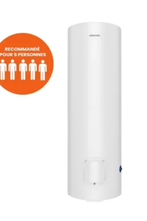 Chauffe-Eau Électrique 300L ATLANTIC Chaufféo Vertical Stable Monophasé - 022122 - NEUF Déclassé Meilleur Choix