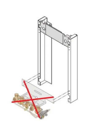 Réhausse pour Dosseret 80mm DE DIETRICH HG104 pour Chaudière - 100014501 - NEUF Promotion