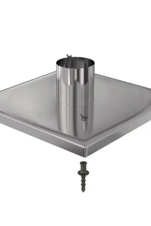 Plaque de Cheminée TECHNAFLON TEN 40x40 Inox 75/90 - 97034090 - NEUVE Offre Du Jour