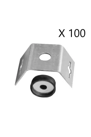 Authentique Boîte de 100 Pattes en V Complètes AIRFRANE Type U Pscu-Epdm pour Suspension par Tige Filetée - PB60X - NEUF