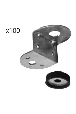 Boîte de 100 Pattes en Z Complètes AIRFRANE pour Installations de Ventilation, Climatisation et Chauffage - PF60X - NEUF Acheter En Ligne