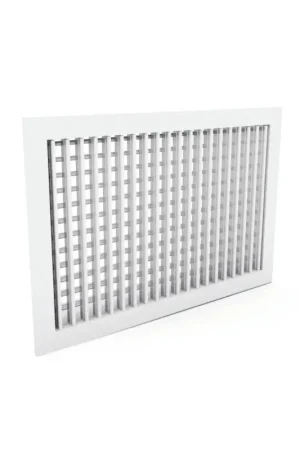 Offre Spéciale Grille Aération GRADA Double Deflex Aluminium 400x200 - AD130 - NEUVE