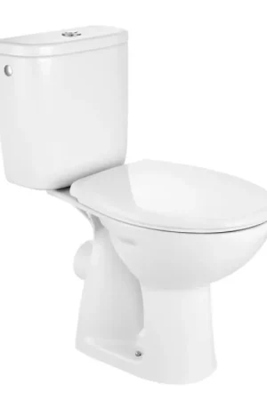 Offre Du Jour Pack WC ROCA Sophia au Sol Sortie Horizontale Réservoir Chasse 3/6l avec Abattant Double Charnières - TNP0000300000001 - NEUF