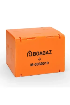 Authentique Lot de 25 Boîtes de Réservation BOAGAZ 25x20x17cm Orange - M-0030020 - NEUF