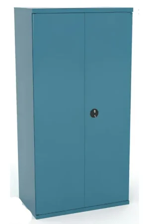 Armoire Haute d'Atelier HECO 2 Portes H1980xL1000xP490mm Sans Tablettes Bleue - 159 - NEUVE Déclassée Populaire