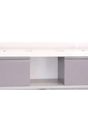 Meuble Sous-Vasque de Salle de Bain ALTERNA Zao 2 Tiroirs Taupe 50x50x28cm avec Plan Vasque 180x50x9cm - 6692062-6692059 - NEUF Quantité Limitée