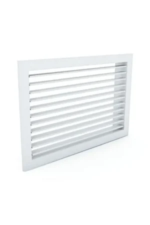 Prix Promo Grille d'Aération GRADA Simple Deflex en Acier L400xH200mm Blanc - GD100 - NEUVE