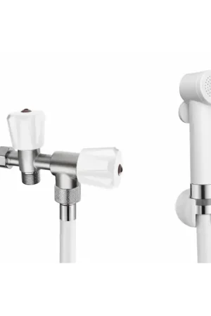 Ensemble Douchette WC BOSSINI Paloma à Implusion avec Flexible L1,25m et Support Mural Blanc- E44001113 - NEUVE Acheter Direct