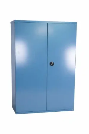 Remise Armoire Haute d'Atelier HECO 2 Portes H1980xL1200xP600mm Sans Étagères Bleu - 162 2 - NEUVE Déclassée