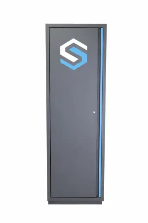 Top Vente Armoire Haute Sans Étagère STILKER 190x46x60cm Bleu/Gris - 72578 - NEUVE Déclassée