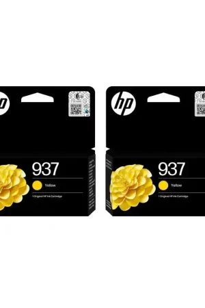 Lot de 2 Cartouches d'Encre Jaune HP 937 pour Imprimante HP OfficeJet Pro - 4S6W4NE SE1 - NEUVE Offre Limitée