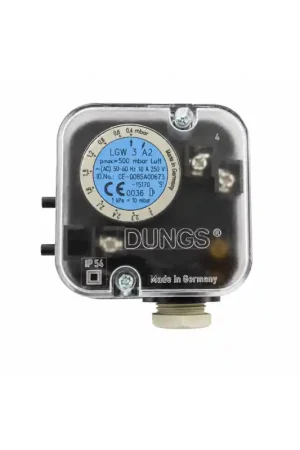 Nouveauté Pressostat Différentiel d'Air DUNGS LGW 3 A2 500mbar pour Brûleur ou Chaudière - 11531901 - NEUF