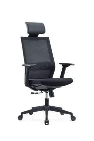 Nouvelle Collection Chaise Fauteuil de Bureau MTI Direction sur Roulettes avec Accoudoirs et Appuie-Tête Réglable - MT240TET-700 - NEUVE