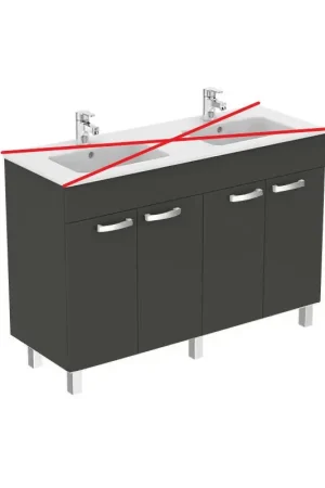 Acheter Direct Meuble Sous-Vasque PORCHER Ulysse 120cm Anthracite - E0543TI - NEUF