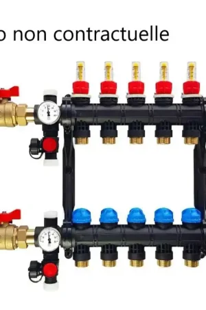 Affaire À Saisir Collecteur Prémonté pour Plancher Chauffant ROTH avec Débitmètre NIS 5 Circuits 26x34 - 1409040416 - NEUF