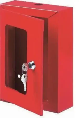 Pas Cher Boîte Vanne Police Rouge H250xL180x70mm avec Serrure à Clé - BVPR - NEUVE