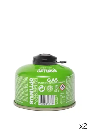 Retour Gratuit Lot de 2 Cartouches de Gaz Universelle 100g OPTIMUS Mil-Tec Energy pour Réchaud à Gaz - OPGA8018640 - NEUF
