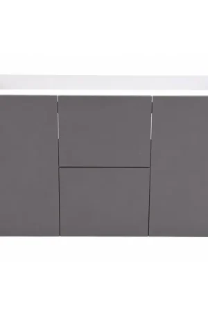 Marque Meuble Sous-Vasque Salle de Bain ALTERNA Concerto L120cm 2 Portes Gris - 7762398 - NEUF Déclassé