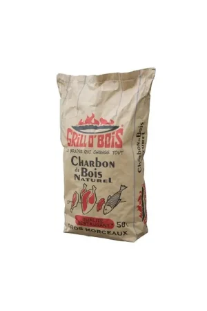 Acheter Direct Sac de Charbon de Bois 50L GRILL O'BOIS Qualité Restaurant - 24880317 - NEUF